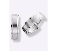 Paar Creolen LADY, silber (weißgold 375), Ohrringe, Damen, Metall (97052942-0) weißgold 375