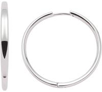 Paar Creolen LEONARDO "Ohrringe Bravo", silber (edelstahlfarben), Ohrringe, Damen, 32mm, Edelstahl (11380166-0) edelstahlfarben