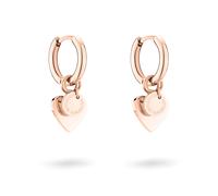 Paar Creolen LIEBESKIND BERLIN "Schmuck Edelstahl Layered Love", rosa (roségoldfarben), Ohrringe, Damen, Edelstahl (37940651-0) roségoldfarben