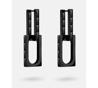 Paar Creolen LIEBESKIND BERLIN "Schmuck Edelstahl Ohrringe The Festive Mini Link Sparkle", schwarz (schwarz, schwarz), Ohrringe, Damen, 14mm, Edelstahl, mit Zirkonia (synth.) - Einhänger abnehmbar (35