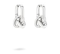 Paar Creolen LIEBESKIND BERLIN "Schmuck Geschenk Edelstahl Ohrringe Modern Knot", silber (silberfarben), Ohrringe, Damen, Edelstahl, Paar Creolen, Einhänger abnehmbar (11840514-0)