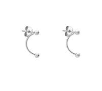 Paar Creolen LIEBESKIND BERLIN "Schmuck Geschenk Edelstahl Ohrringe The Berlin Style", silber (silberfarben), Ohrringe, Damen, Edelstahl, Einhänger abnehmbar (48851609-0) silberfarben