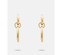 Paar Creolen LIEBESKIND BERLIN "Schmuck Geschenk Edelstahl Ohrringe The D-Link Statement", gold (gelbgoldfarben), Ohrringe, Damen, Edelstahl (57777433-0) gelbgoldfarben