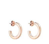 Paar Creolen LIEBESKIND BERLIN "Schmuck Geschenk Edelstahl Ohrringe The Love Bond", rosa (roségoldfarben), Ohrringe, Damen, Edelstahl (83803508-0) roségoldfarben