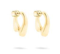 Paar Creolen LIEBESKIND BERLIN "Schmuck Geschenk Edelstahl Ohrringe The Melting Organic", gold (gelbgoldfarben), Ohrringe, Damen, Edelstahl (92724260-0) gelbgoldfarben