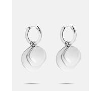 Paar Creolen LIEBESKIND BERLIN "Schmuck Geschenk Edelstahl Ohrringe The Organic Treasure", silber (silberfarben), Ohrringe, Damen, 14mm, Edelstahl, Einhänger abnehmbar (68831729-0) silberfarben