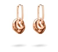 Paar Creolen LIEBESKIND BERLIN "Schmuck Geschenk Ohrringe mit 2 abnehmbaren Einhängern Organics", rosa (roségoldfarben), Ohrringe, Damen, Edelstahl (19200840-0) roségoldfarben