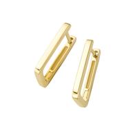 Paar Creolen LUIGI MERANO "4-kant, rechteckig, Gold 585", gold, Ohrringe, Damen, Gelbgold 585 (71795347-0) gold