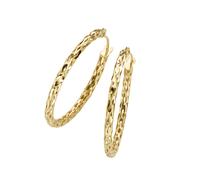 Paar Creolen LUIGI MERANO "durchbrochene Optik, Gold 375", gold, Ohrringe, Damen, Gelbgold 375 (54889742-0) gold