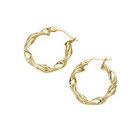 Paar Creolen LUIGI MERANO "glänzend,Gold 375", gold, Ohrringe, Damen, Gelbgold 375 (21168003-0) gold