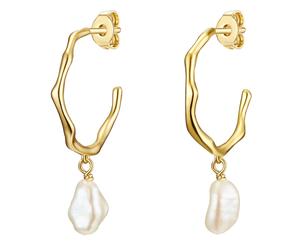 Paar Creolen LULU & JANE "Set: AV204", gelbgold, Ohrringe, Damen, 28,4, Messing (77916655-0) gelbgold