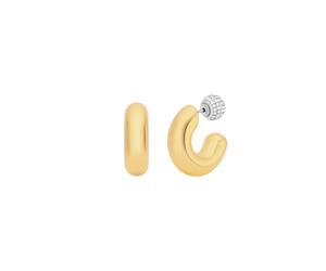 Paar Creolen MICHAEL KORS "Schmuck Geschenk Metall Ohrringe PREMIUM", gold (gelbgoldfarben, metallfarben, kristallweiß, kristallweiß), Ohrringe, Damen, Metall, mit Zirkonia (synth.) (56130209-0) gelbg