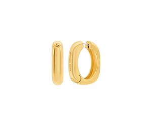 Paar Creolen MICHAEL KORS "Schmuck Geschenk Metall PREMIUM", gold (gelbgoldfarben, metallfarben), Ohrringe, Damen, Metall (96253241-0) gelbgoldfarben, metallfarben