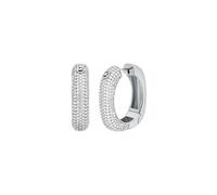 Paar Creolen MICHAEL KORS "Schmuck Geschenk Metall PREMIUM", metallfarben, kristallweiß, kristallweiß, Ohrringe, Damen, Metall, mit Zirkonia (synth.) (61850101-0) metallfarben, kristallweiß, kristallw