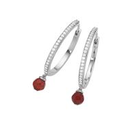 Paar Creolen "mit Ziersteinen, Silber 925", silber, GIORGIO MARTELLO MILANO, Ohrringe, Damen, Silber 925 (Sterlingsilber) (32061365-0) silber