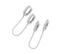 Paar Creolen "mit Zirkonia, Silber 925", silber, GIORGIO MARTELLO MILANO, Ohrringe, Damen, Silber 925 (Sterlingsilber) (71490459-0) silber