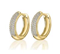 Paar Creolen ONE ELEMENT "0.25 ct Diamant Brillant Ohrringe Creolen aus 585 Gelbgold", gold, Ohrringe, Damen, Damen, 0,25 mit Diamant, Diamanten Gelbgold 585 Gold, Diamanten, Gelbgold 585, Gold (16128