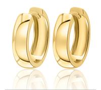 Paar Creolen ONE ELEMENT "Ohrringe Creolen aus 585 Gelbgold Ø 15,0 x 4,0 mm", gold, Ohrringe, Damen, Damen, Gelbgold 585 Gold, Gelbgold 585, Gold, Damen Gold Schmuck (15206436-0) gold