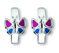 Paar Creolen ONE ELEMENT "Schmetterling Ohrringe Creolen aus 925 Silber", silber, Ohrringe, Damen, Kinder, Silber 925 (Sterlingsilber), Dezente Symbolik - stilvoller Begleiter für jeden Anlass (876222