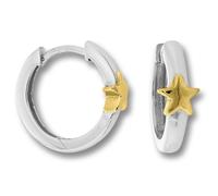 Paar Creolen ONE ELEMENT "Stern Ohrringe Creolen aus 925 Silber", silber, Ohrringe, Mädchen, Kinder, Silber 925 (Sterlingsilber), Ihr persönliches Symbol - liebevoll gearbeitet für jeden Tag (88102518