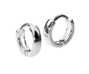 Paar Creolen OSTSEE-SCHMUCK "Ostsee-Schmuck Creole Babsi 10.25 Creole Babsi 10.25", weiß, Ohrringe, Damen, 10 x 2,5mm, Silber 925 (Sterlingsilber) (57355304-0) weiß