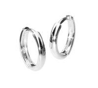 Paar Creolen OSTSEE-SCHMUCK "Ostsee-Schmuck Creole Babsi 14.28 Creole Babsi 14.28", weiß, Ohrringe, Damen, 14 x 2,8mm, Silber 925 (Sterlingsilber) (30639238-0) weiß