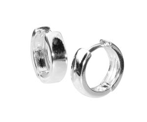 Paar Creolen OSTSEE-SCHMUCK "Ostsee-Schmuck Creole Babsi 14.40 Creole Babsi 14.40", weiß, Ohrringe, Damen, 14 x 4,0mm, Silber 925 (Sterlingsilber) (92836763-0) weiß