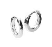 Paar Creolen OSTSEE-SCHMUCK "Ostsee-Schmuck Creole Babsi 16.25 Creole Babsi 16.25", weiß, Ohrringe, Damen, 16 x 2,5mm, Silber 925 (Sterlingsilber) (16966838-0) weiß