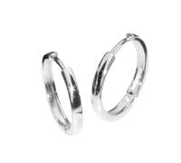 Paar Creolen OSTSEE-SCHMUCK "Ostsee-Schmuck Creole Babsi 18.25 Creole Babsi 18.25", weiß, Ohrringe, Damen, 18 x 2,5mm, Silber 925 (Sterlingsilber) (52043656-0) weiß