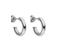 Paar Creolen PURELEI "Schmuck Geschenk Brave Ohrringe", silber (edelstahlfarben), Ohrringe, Damen, 15mm, Edelstahl (26742501-0) edelstahlfarben