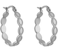 Paar Creolen PURELEI "Schmuck Geschenk Koko Ohrringe", silber (edelstahlfarben), Ohrringe, Damen, 24mm, Edelstahl (35994153-0) edelstahlfarben