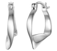 Paar Creolen RAFAELA DONATA "Set: RD5041", silber, Ohrringe, Damen, 20,7, Silber 925 (Sterlingsilber) (72959344-0) silber