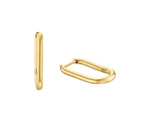 Paar Creolen S.OLIVER "2033906", gold (gelbgoldfarben), Ohrringe, Damen, Edelstahl (34737332-0) gelbgoldfarben