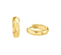 Paar Creolen S.OLIVER "2034237, 2034238", gold (gelbgoldfarben), Ohrringe, Damen, Silber 925 (Sterlingsilber) (83486631-0) gelbgoldfarben