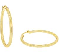 Paar Creolen S.OLIVER "2038988, 2038989", gold (gelbgoldfarben), Ohrringe, Damen, 30mm, Silber 925 (Sterlingsilber), Paar Creolen (87057112-0)