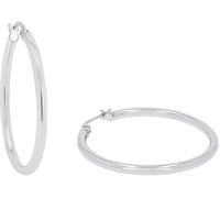 Paar Creolen S.OLIVER "2038988, 2038989", silber (silberfarben), Ohrringe, Damen, 30mm, Silber 925 (Sterlingsilber) (97313543-0) silberfarben