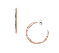 Paar Creolen SKAGEN "Schmuck Geschenk Edelstahl MODERNE STAK", rosa (roségoldfarben, edelstahlfarben), Ohrringe, Damen, Edelstahl (37973935-0) roségoldfarben, edelstahlfarben