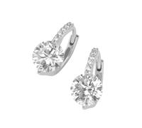 Paar Creolen SMART JEWEL "mit Zirkonia, Silber 925", silber, Ohrringe, Damen, Silber 925 (Sterlingsilber) (12776928-0) silber