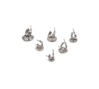 Paar Creolen STEUER "Ohrstecker-Set 6 Paare", Damen, Gr. one-size, Metall, silber, Ohrringe Paar Creolen (68126816-0)