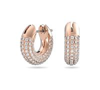 Paar Creolen SWAROVSKI "Dextera Creolen", rosa (roségoldfarben, kristallweiß, kristallweiß), Ohrringe, Damen, Metall, mit Swarovski Kristall (44448512-0) roségoldfarben, kristallweiß, kristallweiß