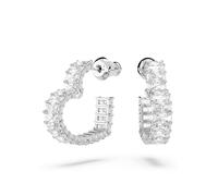 Paar Creolen SWAROVSKI "ERROR:N/A" Gr. S, silber (metallfarben, kristallweiß, kristallweiß), Ohrringe, Damen, S, Metall, mit Swarovski Zirkonia (synth.) (21231546-S) metallfarben, kristallweiß, krista