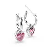 Paar Creolen SWAROVSKI "Schmuck Geschenk CHROMA Ohrringe", metallfarben, kristallweiß, pink, kristallweiß, pink, Ohrringe, Damen, Metall, mit Swarovski Kristall (52295558-0) metallfarben, kristallweiß