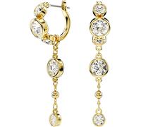 Paar Creolen SWAROVSKI "Schmuck Geschenk Imber Drop-Ohrhänger", gelb (gelbgoldfarben, metallfarben, kristallweiß, kristallweiß), Ohrringe, Damen, Metall, mit Swarovski Kristall - Einhänger abnehmbar (