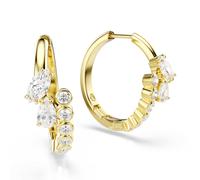 Paar Creolen SWAROVSKI "Schmuck Geschenk MESMERA Ohrringe", gelbgoldfarben, kristallweiß, kristallweiß, Ohrringe, Damen, Metall, mit Swarovski Kristall (84149443-0) gelbgoldfarben, kristallweiß, krist