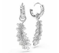 Paar Creolen SWAROVSKI "Schmuck Geschenk VIENNA Ohrringe", metallfarben, kristallweiß, kristallweiß, Ohrringe, Damen, Metall, mit Swarovski Kristall (25537563-0) metallfarben, kristallweiß, kristallwe