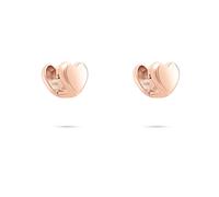 Paar Creolen TAMARIS "Schmuck Geschenk Edelstahl Doppelseitiger Herzstecker", roségoldfarben, Ohrringe, Damen, Edelstahl (76642523-0) roségoldfarben