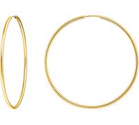 Paar Creolen THOMAS SABO "groß", gold (gelbgoldfarben), Ohrringe, Damen, 60mm, Silber 925 (recycelt) (82591761-0) gelbgoldfarben