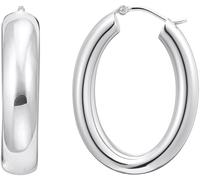 Paar Creolen THOMAS SABO "Schmuck Silber 925 Ohrringe Chunky-Design", silber (silberfarben), Ohrringe, Damen, Silber 925 (recycelt) (36583707-0) silberfarben