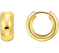 Paar Creolen THOMAS SABO "Schmuck Silber 925 Ohrringe Mini-Chunky-Form", gold (gelbgoldfarben), Ohrringe, Damen, Silber 925 (recycelt) (97808910-0) gelbgoldfarben