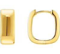 Paar Creolen THOMAS SABO "Schmuck Silber 925 Ohrringe mit eckiger Form", gold (gelbgoldfarben), Ohrringe, Damen, Silber 925 (recycelt) (38712431-0) gelbgoldfarben